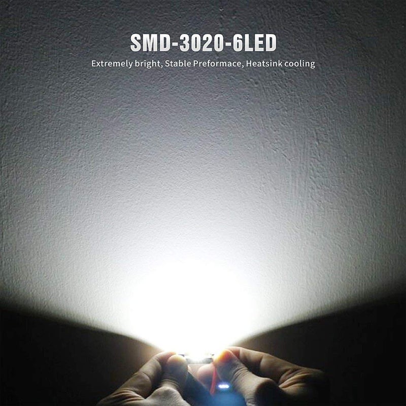 SIR IUS LED SIRIUSLED Super Bright 3020 Chipset Canbus Error Free LED Festoon Bulbs for Car Interior Lights License Plate Dome 1.25â€ 31MM Festoon 3175 DE3175 6000K White Pack of 2 - Image 3